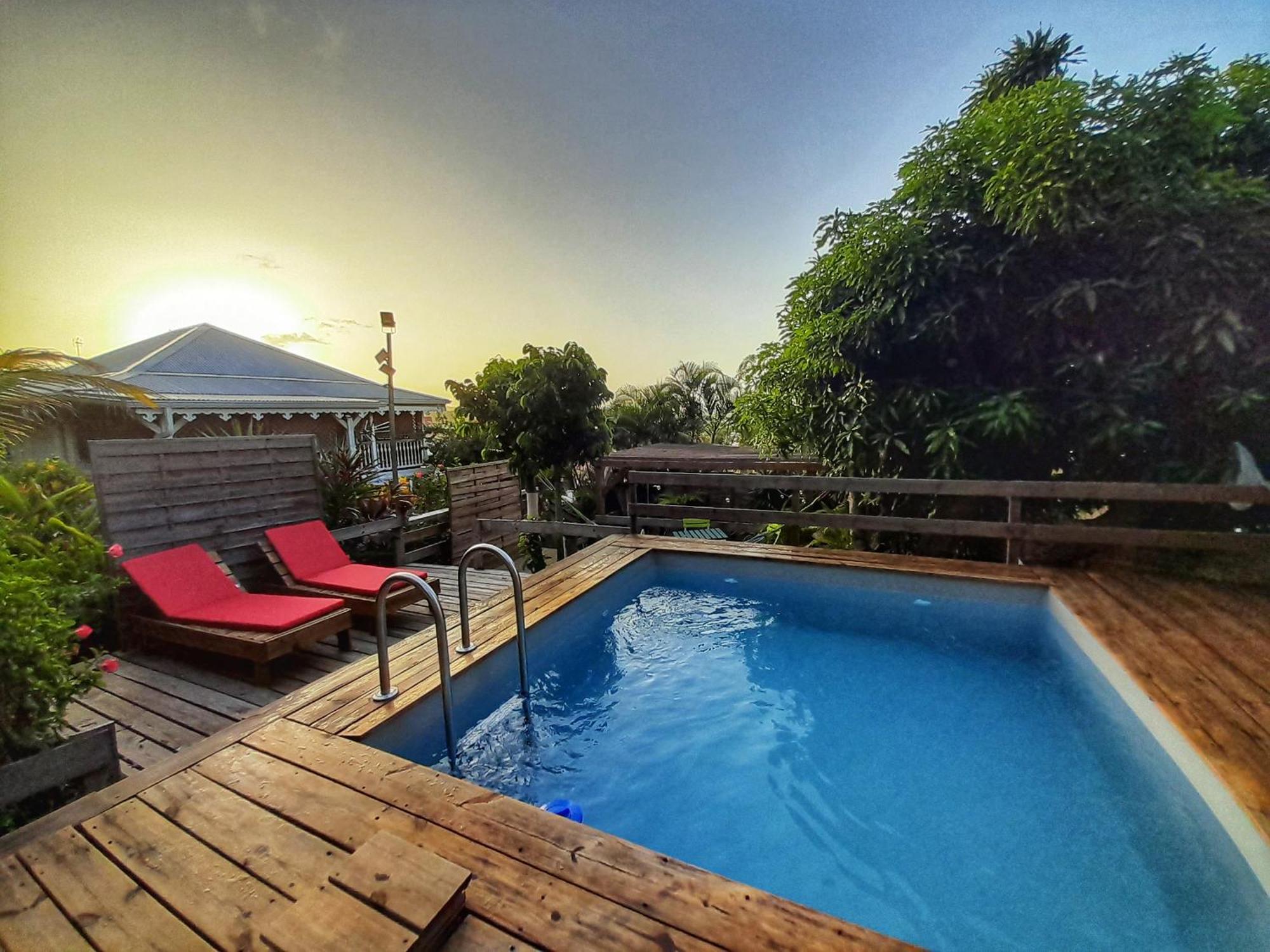 Studio Bwa Banbou Dans Villa Fleurs Des Iles Le Vauclin Zewnętrze zdjęcie